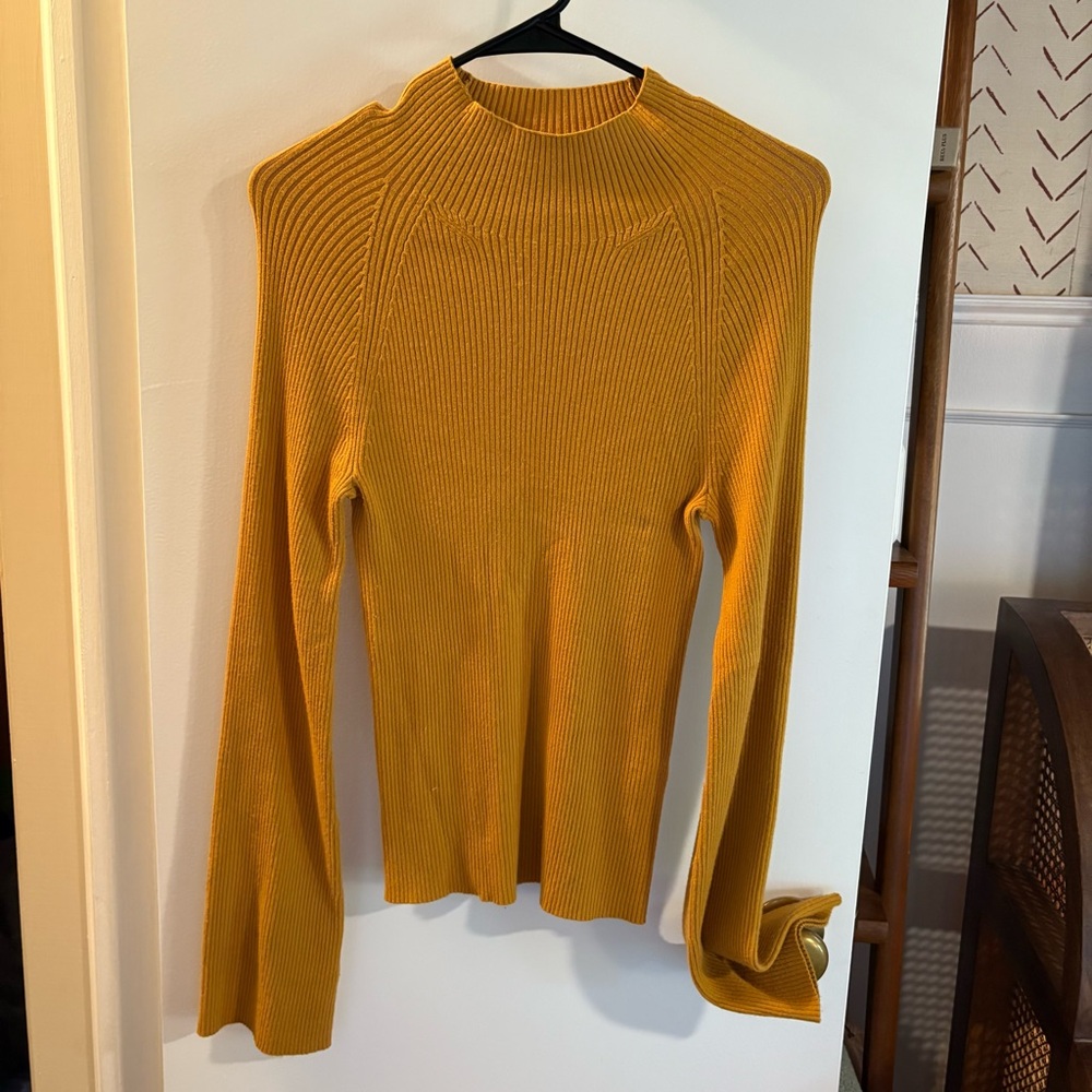 Banana Republic Ribbed Bell Sleeve Top